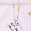 Fashionable trend multicoloured earrings, necklace, chain, set, accessory, Korean style, wholesale