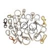 Metal 25mm aperture Pingzhu Key Ring Environmental Zinc Alloy Dog Following Lobster Baste 8 -character Block Key Buckle