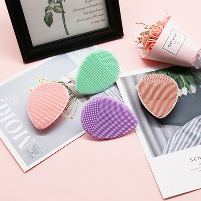 厂家直销爆款新款水滴硅胶洁面仪硅胶清洁刷软毛洁面刷水滴美容刷