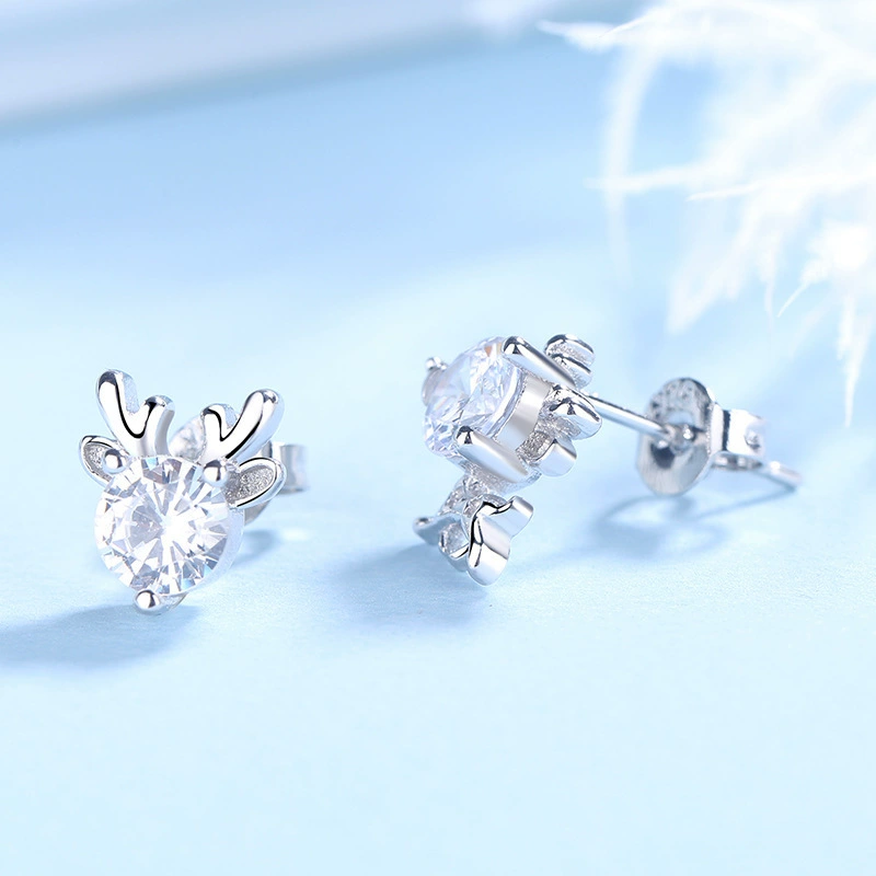 Asymmetrical cute earrings, simple and elegant design