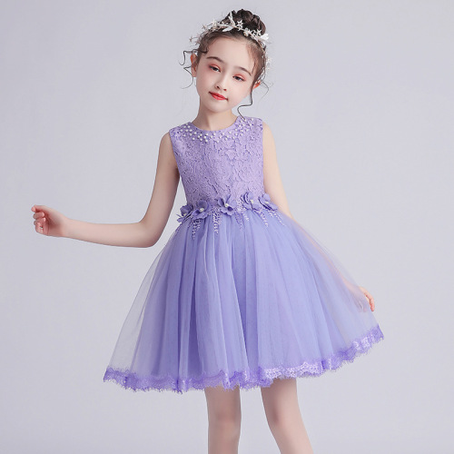 Princess dress for kids girls ballet tutu skirt dance dress for baby model show singer host stage dresses for kids princess piano chorus kindergarten performance Dresses