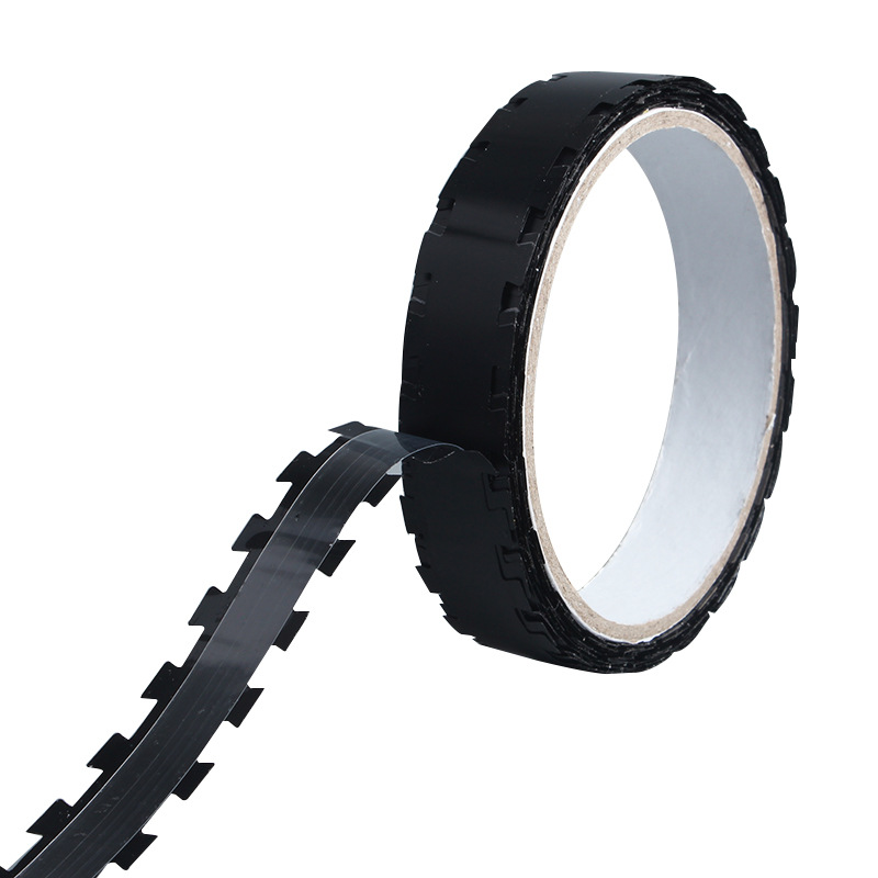 九環50M外牆真石漆分格專用膠帶 摩耳梯形膠帶PET黑色免底漆線條