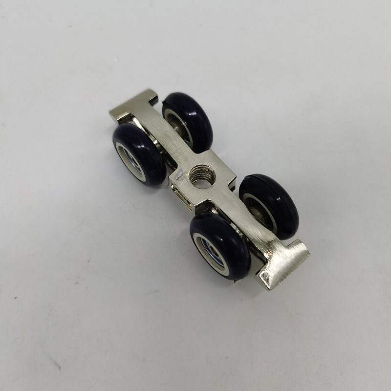 Cuarto de ducha que cuelga la polea cuarto de baño vidrio puerta corredera cojinete rueda colgante cuarto de baño puerta corredera de cuatro ruedas no accesorios rueda colgante