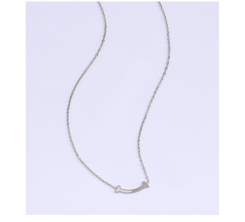 Tendencia De Moda Sonrisa Collar Colgante De Concha De Mar Blanco display picture 8