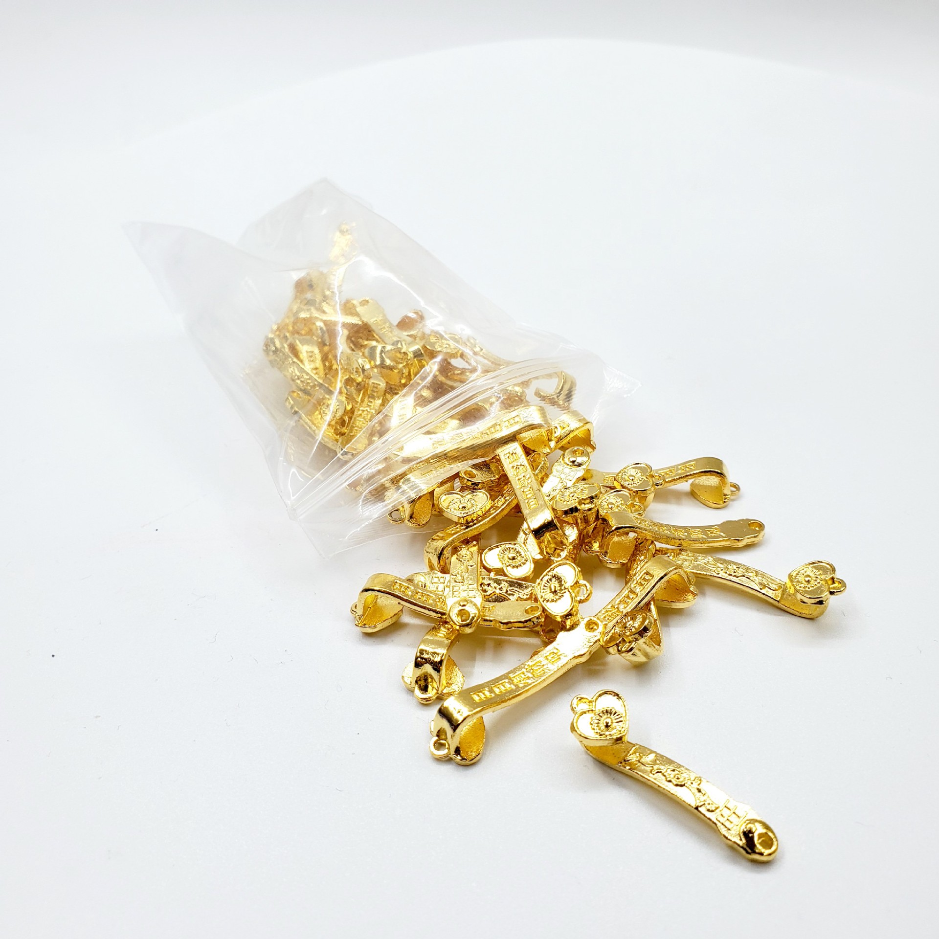 小如意3cm金刚杵算盘佛像装藏用品装脏配饰挂件风水铜制招财合金