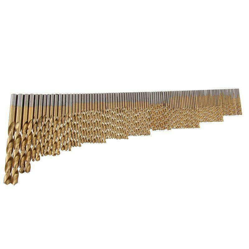 105pcs镀钛麻花钻头直柄高速钢麻花钻金属木工开孔器套装电钻打孔