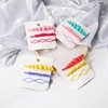 Set, hairgrip, beads with bow, hairpins, bangs, hair accessory, wholesale