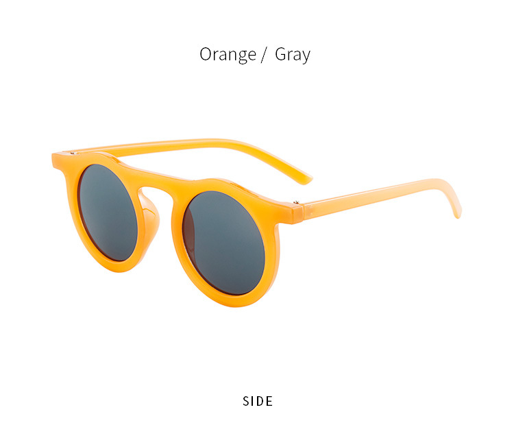 Round Frame Sunglasses Irregular Single Beam New Retro Jelly Personality Sunglasses Simple Hip-hop Wholesale Nihaojewelry display picture 5