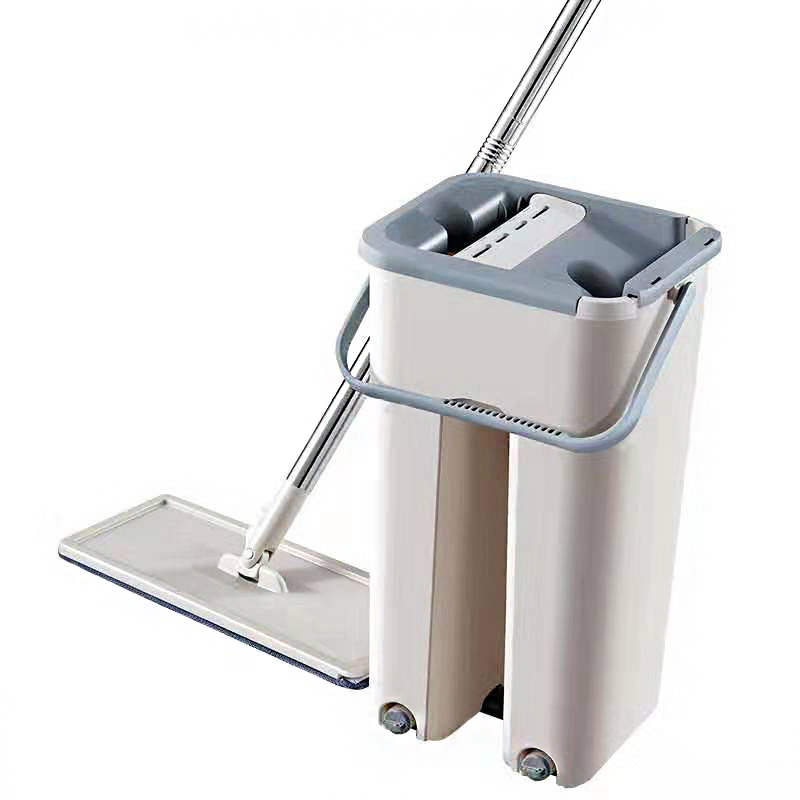 Lazy man Mop Flat rotate Hand wash Scratch Mop Stainless steel suit Mop