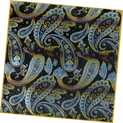 Men's tie square scarf wholesale Korean style fashion versatile trendy retro embroidery pattern suit pocket scarf