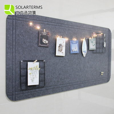 家用照片牆毛氈材質臥室牆面裝飾彩燈鐵藝網藝風ins裝扮套裝