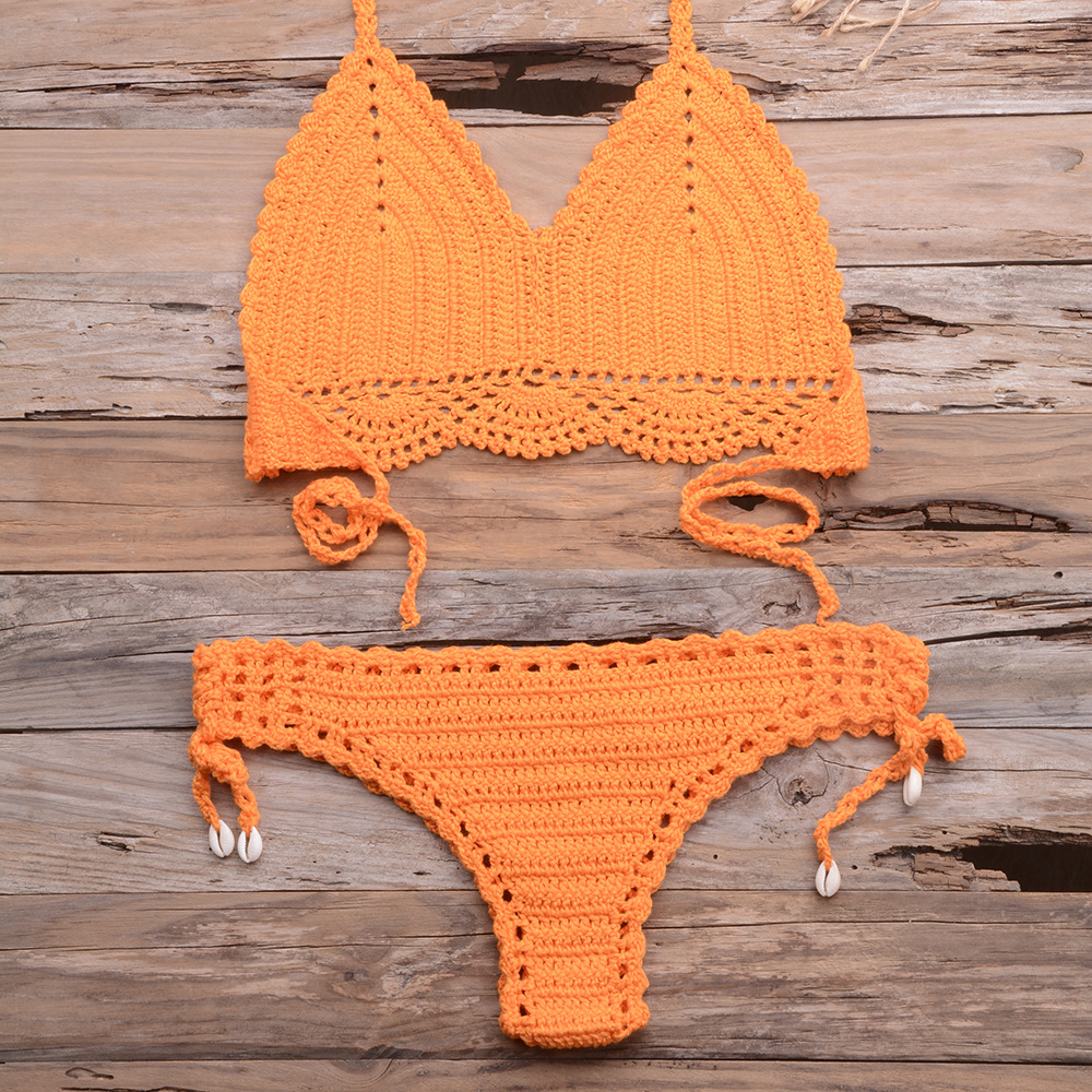 Women's Solid Color 2 Piece Set Bikinis display picture 17