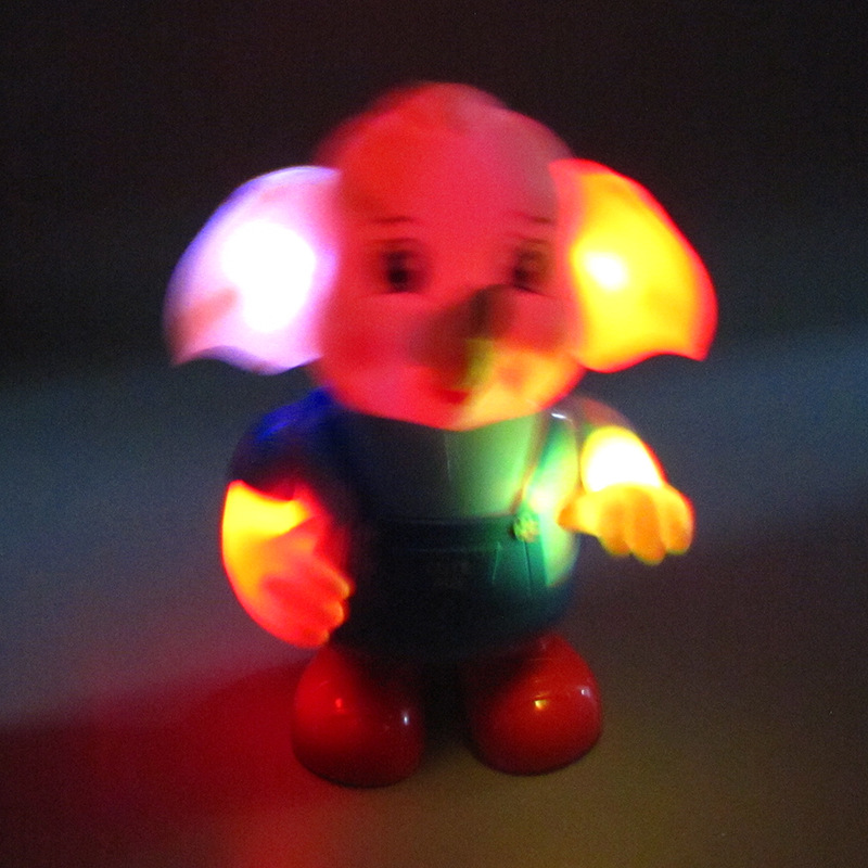 Tiktok mismo alga eléctrica baile lindo cerdo elefante red juguete rojo luminoso baile música juguete Venta caliente al por mayor