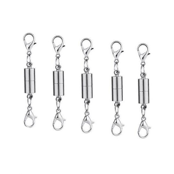 Oro imán cilíndrico hebilla redonda esférica magnética hebilla pulsera cabeza langosta hebilla DIY joyería hebilla magnética joyería del oído image 11