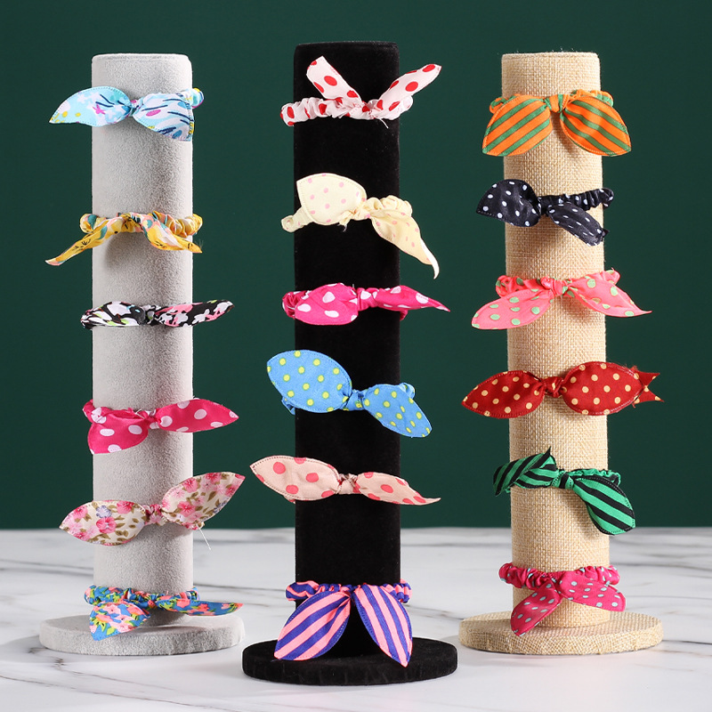 朝天柱挂头饰架 头圈绒布饰品展示架 手镯手链饰品架现货批