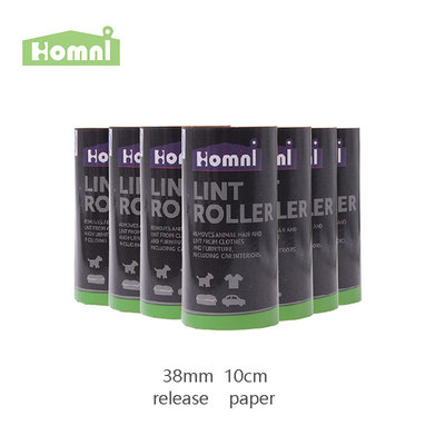 HOMNI 38mm 10cm欧洲超市衣物粘毛器替换芯纸卷10/60张离型纸工厂|ms