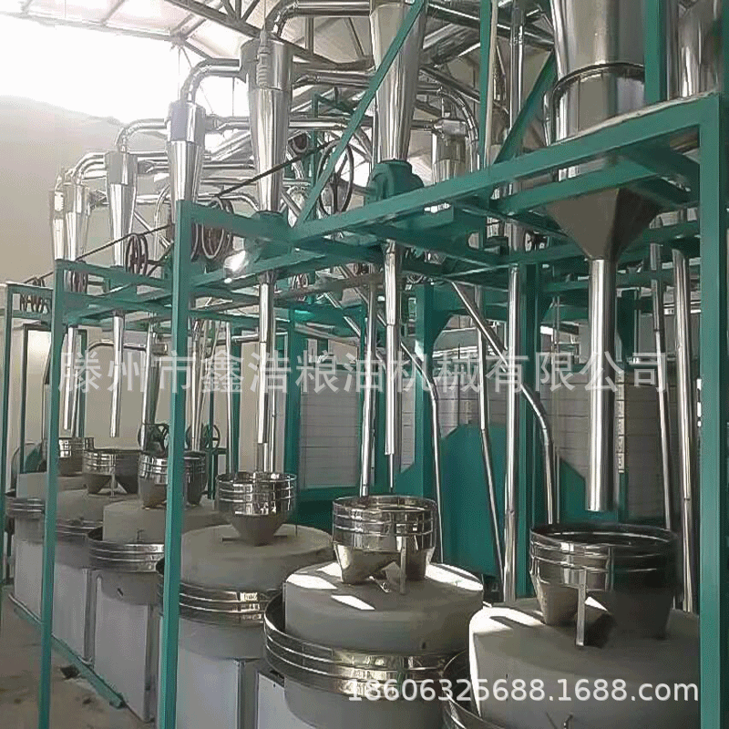 全自动组合石磨磨面机 花生大豆磨粉机大米碾米粉碎机