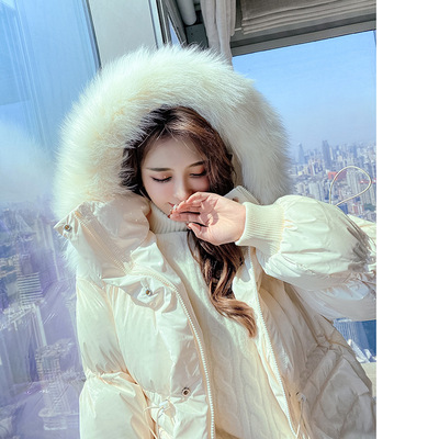 【朵維思】羽絨棉服女裝2020冬季新款連帽毛領棉衣上衣外套B1809