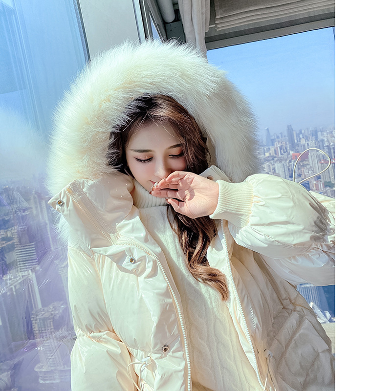 【朵維思】羽絨棉服女裝2020冬季新款連帽毛領棉衣上衣外套B1809