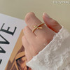 Tide, adjustable copper brand Japanese ring, internet celebrity