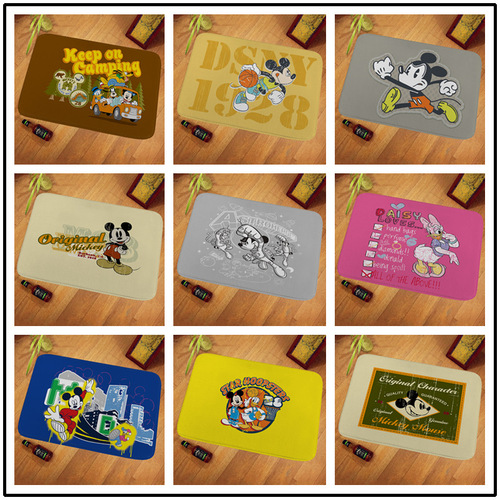 Household anti-slip cute cartoon custom pattern foot mats door mats home anti-slip mats