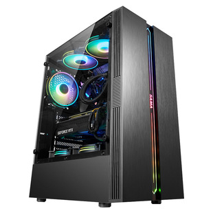 ���R��ħ늸���̨ʽ�C������͸RGB��X�Α�ˮ��ATX������C��