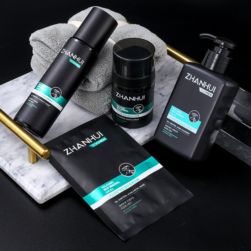 Zhanhui Mud mineral Cleansing Moisture replenishment moist man Four piece suit Manufactor Trill live broadcast