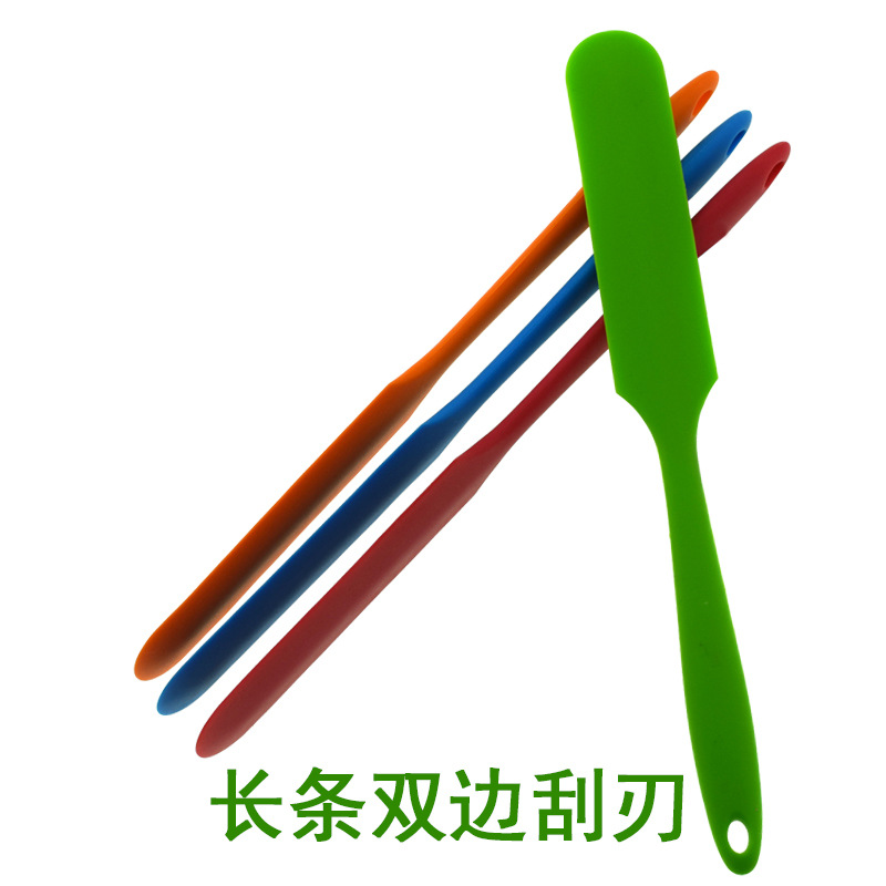 壹體全包手柄雙邊矽膠刮刀牛油攪拌抹刀矽膠吻刀蛋糕烘焙刮刀工具