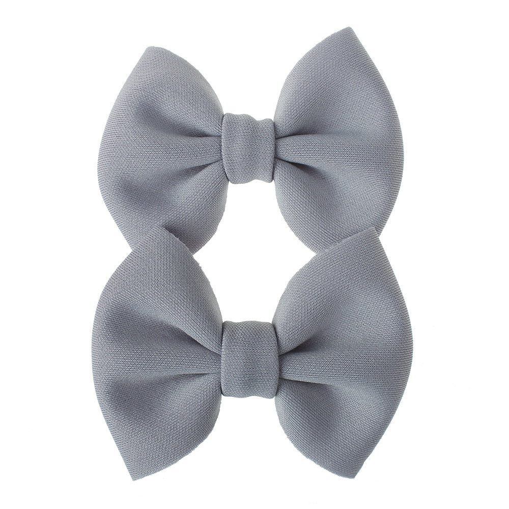 Children Hairpin Hairpin New Solid Color Bow Hair Accessories Wholesale Nihaojewelry display picture 1