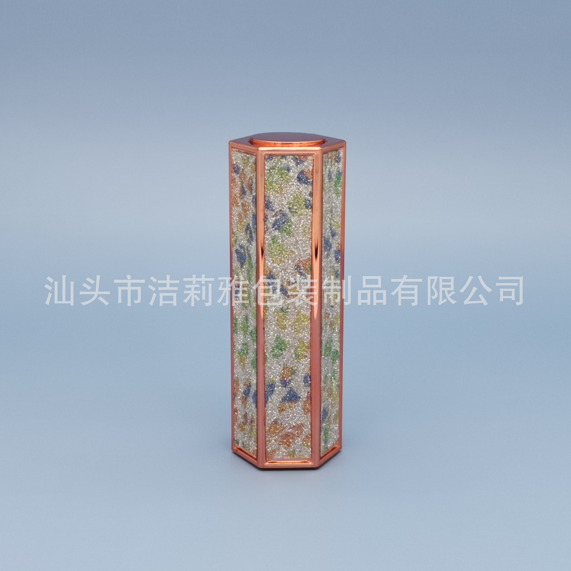 六角按压式口红唇膏管保湿彩妆化妆品包材可定制
