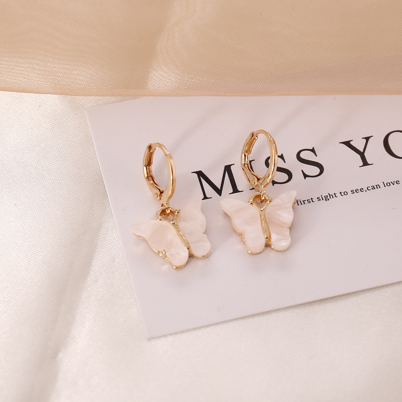 Earrings Classification Butterfly Plating Alloy No Inlaid 18K Gold Plated Earrings