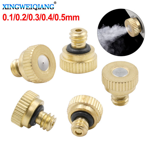 3/16 low pressure fine atomizing nozzle, cooling and humidifying brass nozzle, accessories wholesale garden spray head