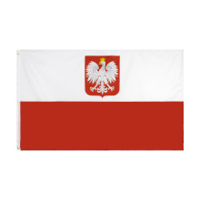 亚马逊eBay好货源批发90*150cm Poland Emble 波兰国徽 涤纶旗帜