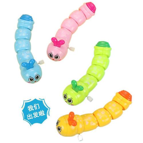 Hot selling wind-up caterpillar clockwork swinging caterpillar toy nostalgic classic wind-up wind-up toy street stall supply