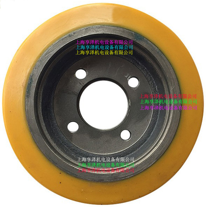 林德L12后轮驱动轮子 Linde林德堆高机方向轮传动轮 PU实心轮胎