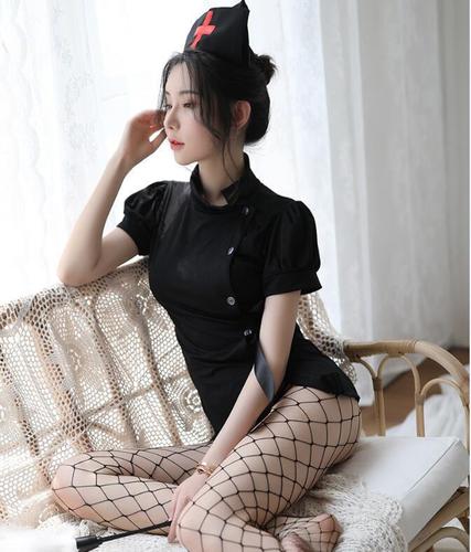 Sexy lingerie, sexy backless pink lace nurse uniform, tempting nurse suit, hot diamond nurse sexy hair delivery