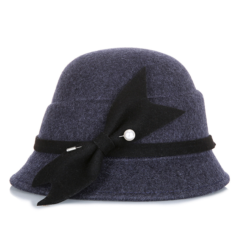 Sombrero Otoño e Invierno Nuevo estilo coreano estilo japonés lana pura de las mujeres en forma especial cálido sombrero de moda sombrero de fieltro hecho a mano al por mayor image 14