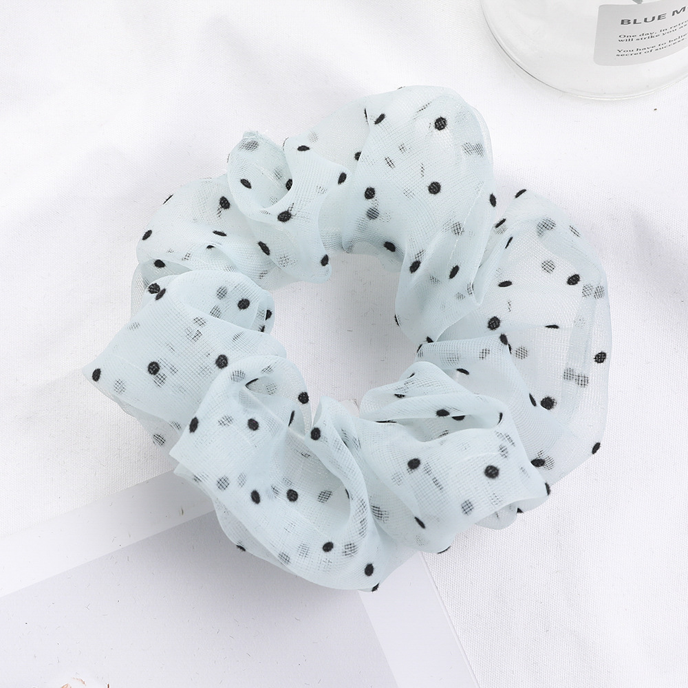 New Fashion Transparent Color Lattice Cheap Scrunchies Wholesale display picture 28