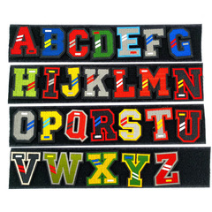 Velcro armband with 26 English letters, embroidered cloth patch, Velcro armband, tactical patch for cross-border sourcing
