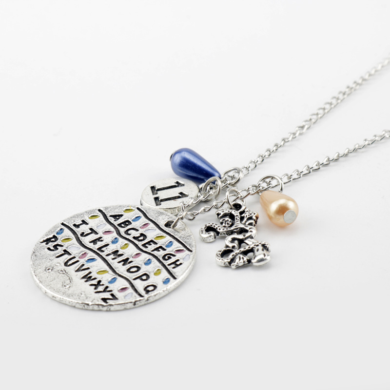 Fashion Letter Alloy Enamel Rhinestones Unisex Necklace 1 Piece
