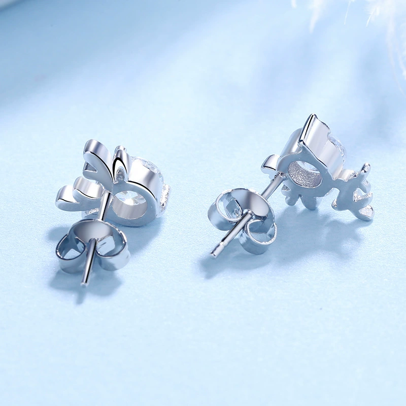 Asymmetrical cute earrings, simple and elegant design