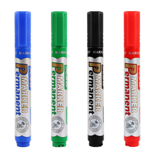 Oil-based marker black waterproof oil-based marker pen large capacity refillable ink rough note good logistics large-head marker pen