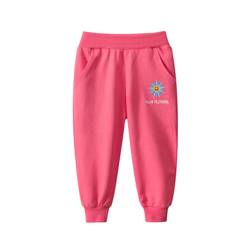 27home Girls Pants 2024 New Children's Outerwear Thin Style Western Style Children's Sports Pants One Piece Dropshipping