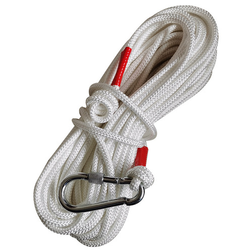 20-meter steel wire safety rope, fire self-rescue household safety escape rope, outdoor rock climbing and mountain rescue rope