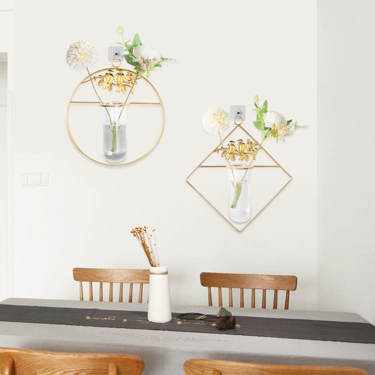 Decoración de la pared sala de estar florero hidropónico colgante de pared dormitorio decoración comedor creativo pared pequeño colgante