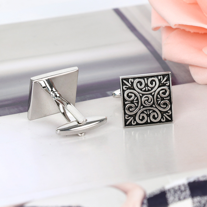 European and American movies around Roman pattern cufflinks cufflinks for men French buttons cufflinks