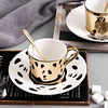 Brand coffee set, high quality ceramics, mirror effect, European style, wholesale