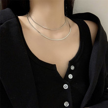 金美莱饰品韩国新款双层项链网红气质轻奢锁骨链个性简约颈链配饰