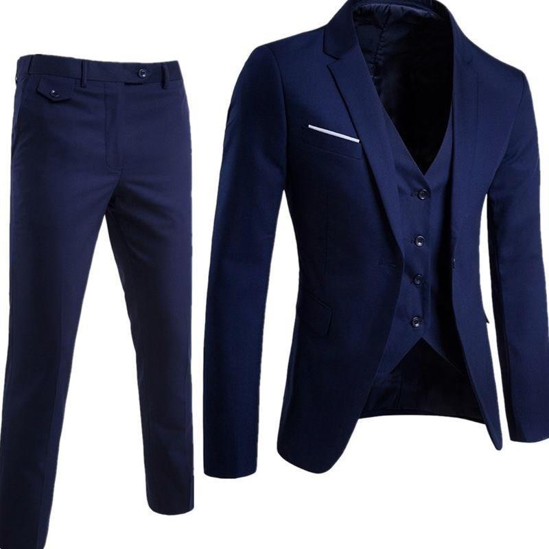 Men's suit+pants+vest Tuxedo Suit Male S...