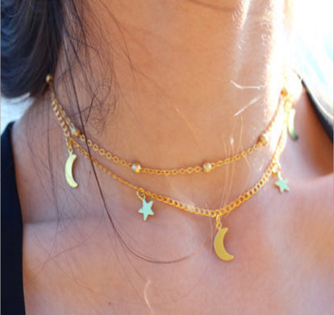 Crescent Star Necklace 7